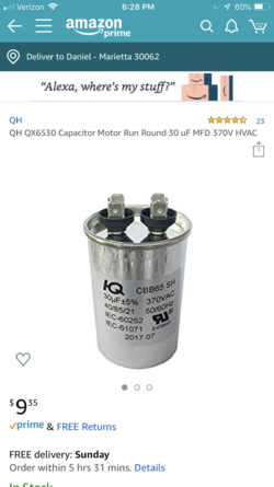 Help with choosing replacement capacitor 6C69783D-44AF-489C-B876-5B2380F3CDC7 - EletriciansForums.net