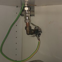 Existing Earthing under kitchen sink tap (pic d).JPEG