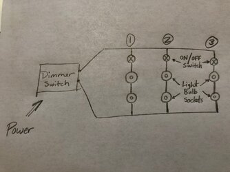 Help with Series-Parallel Circuit Array Light schematic - EletriciansForums.net