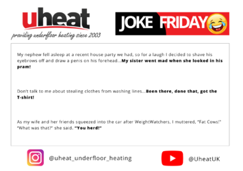 Uheat Joke Friday - Happy Friday Everyone 7th jan 22 - EletriciansForums.net Uheat Joke Friday - Happy Friday Everyone 7th jan 22 - EletriciansForums.net